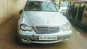Speeding Merc does a hit & kill in North Delhi