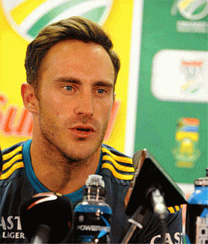 We fell short by possibly 10 runs on this wicket: Du Plessis