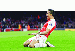 Sanchez lights gloom Emirates