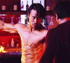 Tiger's body is the works
