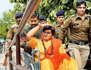Sadhvi Pragya attends Kumbh Mela