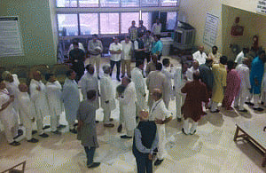 Voting for 27 Rajya Sabha seats begins