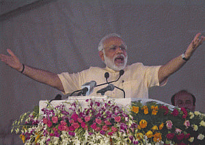 Modi's two pronged attack on SP, BSP