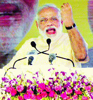 PM gives BJP power of 7 Ss
