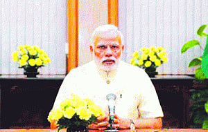 Modi recalls 'black night' of Emergency in Mann ki baat