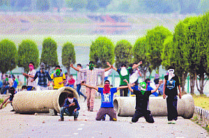 Kashmir calmer, but uneasy