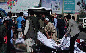 80 dead as IS claims twin blasts during Kabul protest