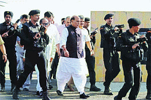 Rajnath asks forces to avoid fatal guns