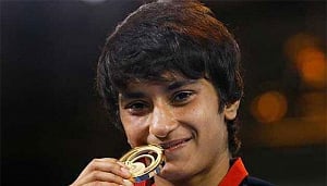 Phogat wins in 48kg freestyle event at Rio