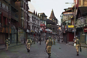 Curfew in some parts of Kashmir