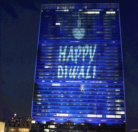 Diwali celebrations galore at UN, diya lit for 1st time