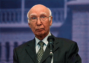 Pak ready for talks but Kashmir must be included: Aziz