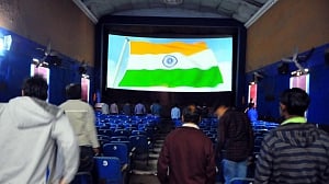 You don't need to stand for National Anthem in film