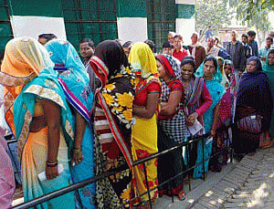 48.73 pc polling till 3 PM in phase VI of UP polls