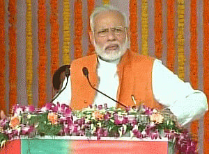 Modi raises surgical strikes, OROP at UP rally