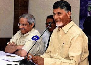AP Cabinet: Naidu inducts son, 4 YSRC MlAs who switched sides