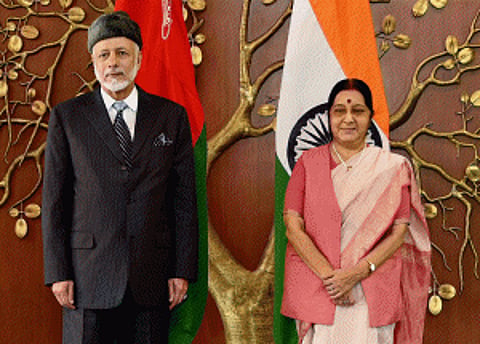 Swaraj holds talks with Omani counterpart