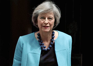 British PM Theresa May visits Swaminarayan Mandir