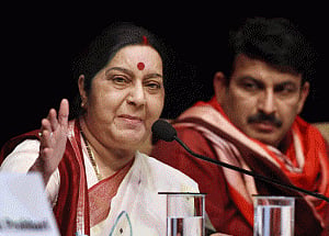 Modi govt empowered Indians here and abroad too: Sushma Swaraj