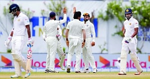 India crush lanka by 304 runs