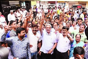 BJP's Parrikar, Rane win in Goa