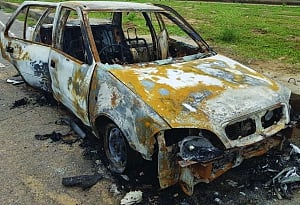 3 burnt to death as CNG car catches fire