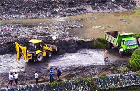 Trash ban at Ghazipur landfill site
