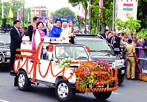 Modi, Abe get the show on road