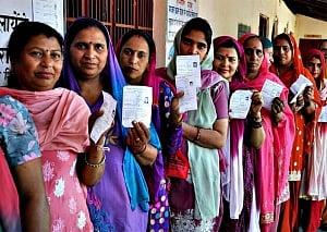 Over 45 pc voter turnout recorded till 2 pm in Guj polls