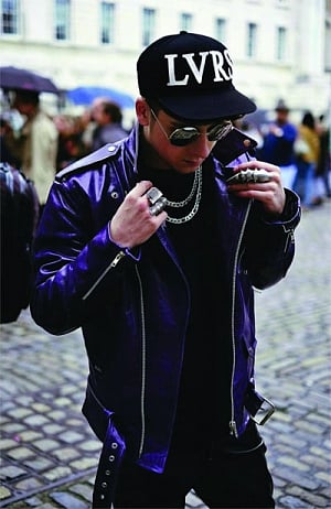 Ultra-violet hues: colour code for men