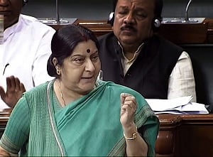 Swaraj lands in Kazakhstan for talks on strategic partnership
