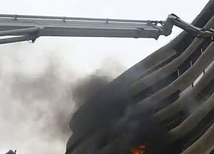 Fire in residential building in Mumbai