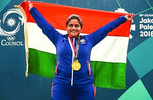 Rahi becomes 1st Indian woman shooter to strike Asiad gold