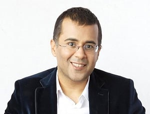 Chetan Bhagat launches movie-style promo for his new book