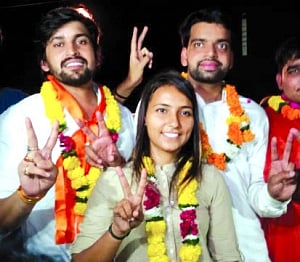 ABVP wrests president, V-P from NSUI in DUSU