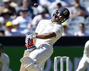 Agarwal's maiden half-century drives India to 123 for 2