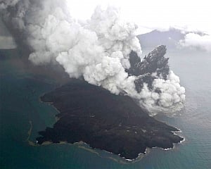 Anak Krakatau volcano now a quarter of its pre-eruption size
