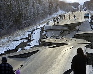 Back-to-back earthquakes shatter roads and windows in Alaska