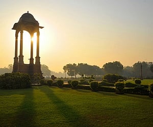 Clear skies prevailed in Delhi