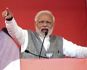 Congress 'delaying' Ram temple construction, says Modi