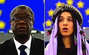 Ex-ISIS sex slave Nadia, Dr Miracle win Nobel Peace