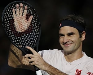 Federer three wins from 100th title