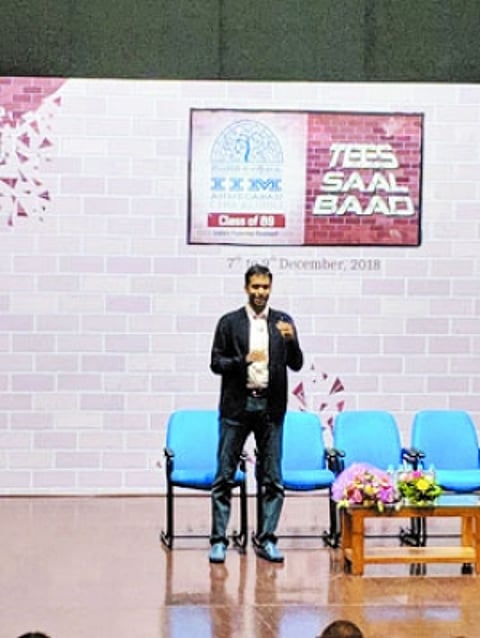Gopi regales IIM-A students