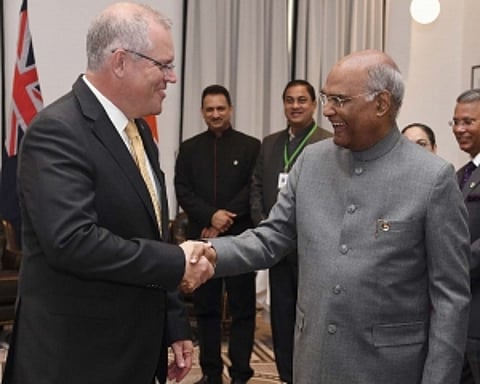 India, Australia ink 5 pacts as Kovind meets PM Morrison
