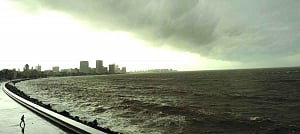 India at sea! Vast stretch going to watery grave
