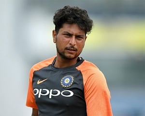 It was very difficult to bowl in the dew: Kuldeep