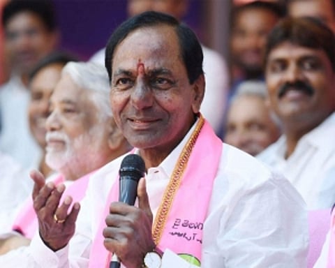 KCR takes oath as Telangana CM