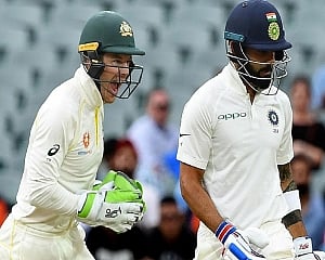 Kohli, Paine resume verbal duel; umpire issues a warning