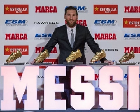 Messi claims record 5th Golden Shoe