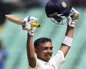 Shaw hits 134 as India score 364/4 vs WI on Day 1